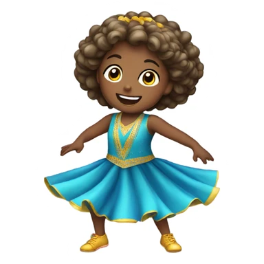 Kids in a dance competition  sticker