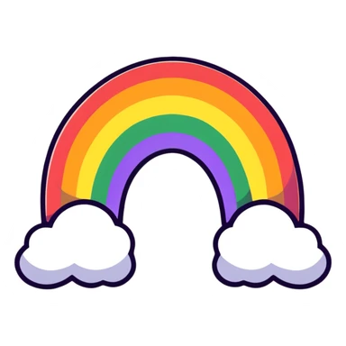 Rainbow pride symbol sticker