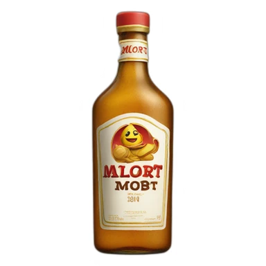 malort bottle sticker