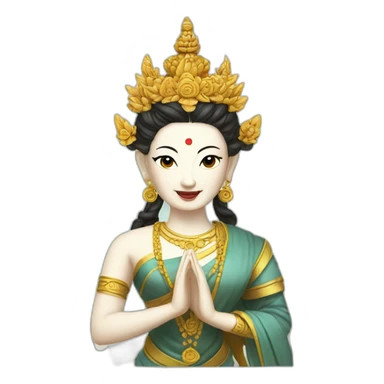 White Tara sticker