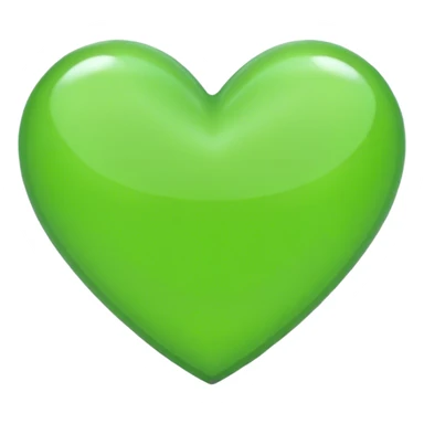 Light green heart sticker