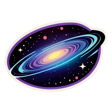 Galaxy sticker