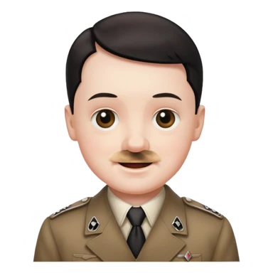 Hitler cute babyface sticker