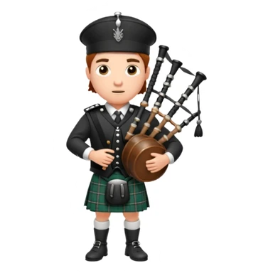 Bagpiper sticker
