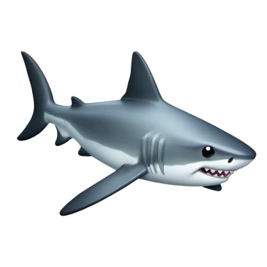 Cute Black tip shark sticker