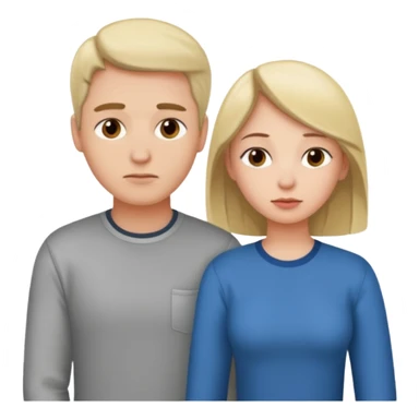 Girl thinking about another man while with her man sticker