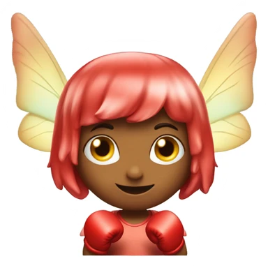 A fairy with boxing gloves  sticker