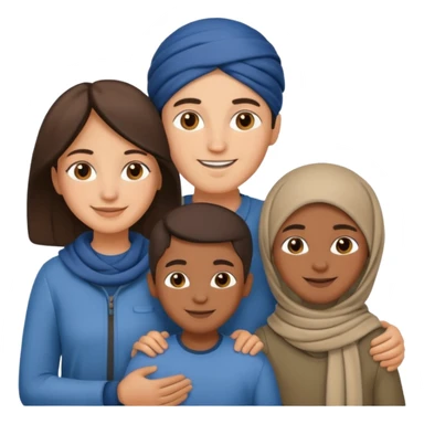 refugee family sticker