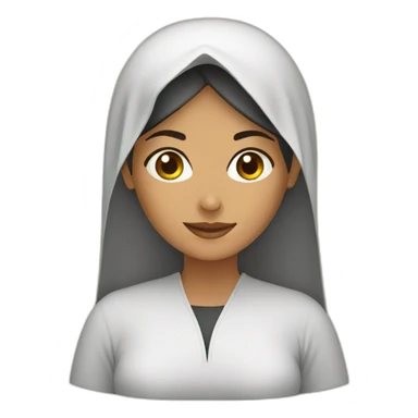 Arab women with abata sticker