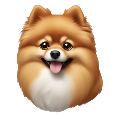 Pomeranian Spitz red sticker