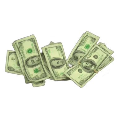 briefcase with money sticker