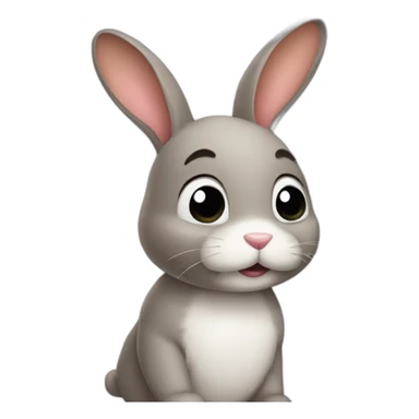 impatient-bunny sticker