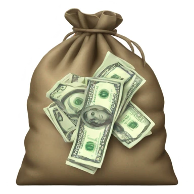 bag of cash sticker