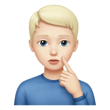 shushing finger sticker