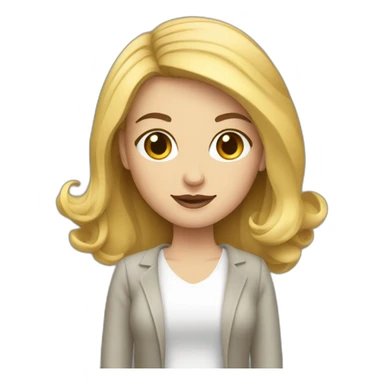 A beautiful whitefemale designer with an iPad sticker