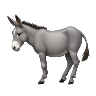 donkey wearing high heels  sticker