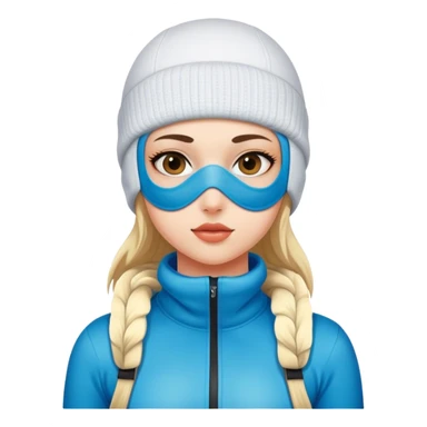 Girl wearing a skimask  sticker