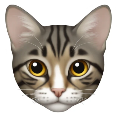 Gata calicó tricolor sticker