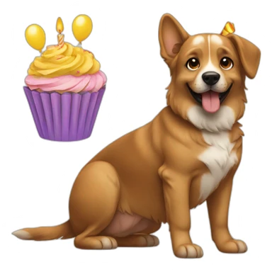 Dog-birthday sticker