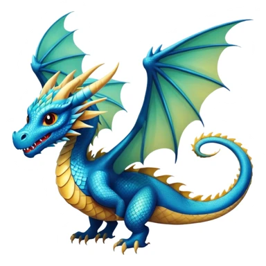 Dragons in sky sticker