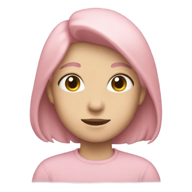 Light pink bis sticker