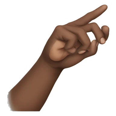 hand making L shape sticker