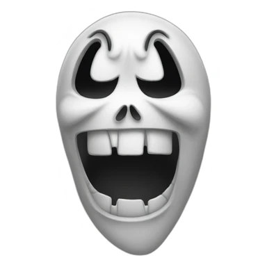 Ghost-face-scream sticker