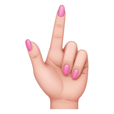 Pink middle finger sticker