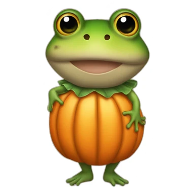 toad with dress pumpkin sticker
