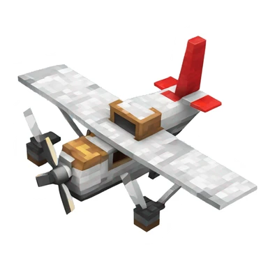 Minecraft plane sticker