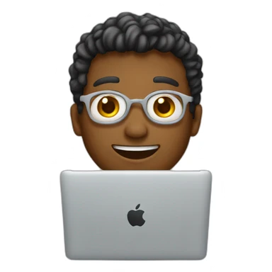 Students with mac book sticker