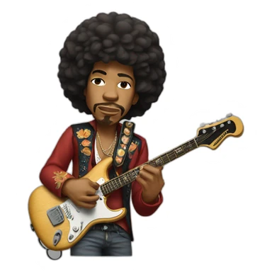 jimi hendrix sticker
