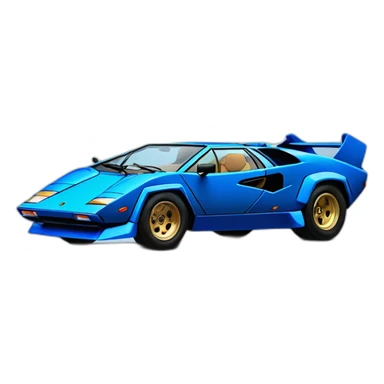 Lamborghini Countach Blue sticker