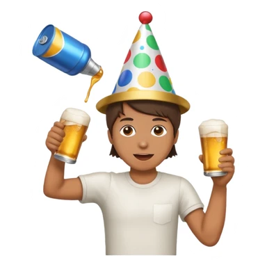 throwing one beer can at party sticker