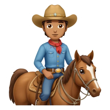 A man Riding a Horse sticker
