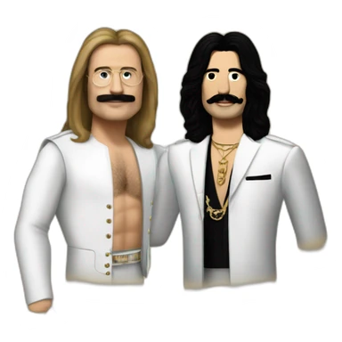 Jhon lennon meeting Freddie Mercury sticker