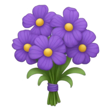 Bouquet of purple flowers  sticker
