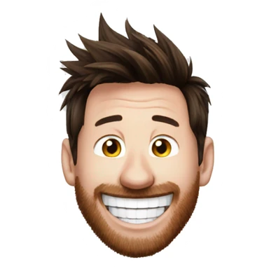 Lionel Messi laughing  sticker