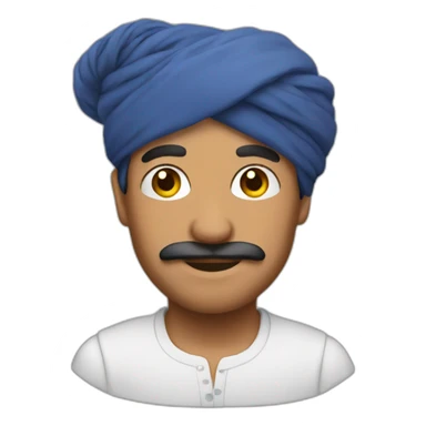 handsome turban man  sticker
