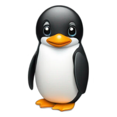 penguin with nomachine logo sticker