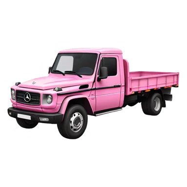 Pink Mercedes Benz truck sticker