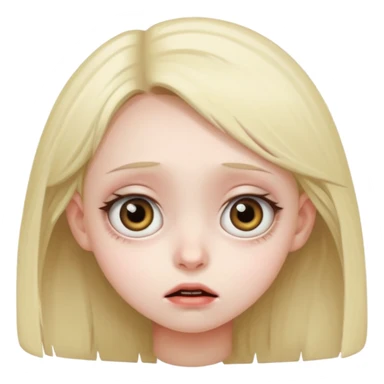 The creepy momo girl on the internet sticker