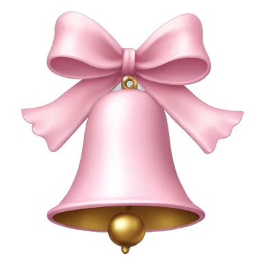 Light pink Christmas bells sticker