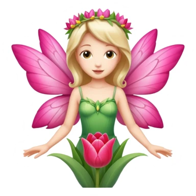 Tulip wings,Flower Fairy. sticker