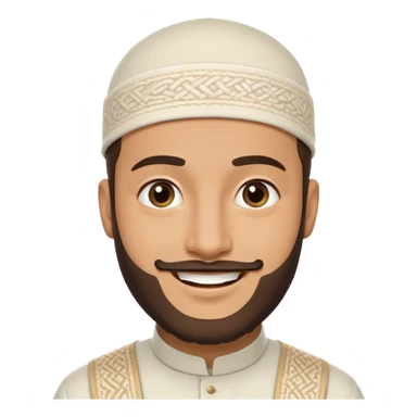 happy muslim man sticker