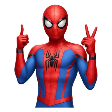 𝙎𝙥𝙞𝙙𝙚𝙧𝙢𝙖𝙣 𝙨𝙝𝙤𝙬𝙞𝙣𝙜 𝙝𝙞𝙨 𝙢𝙞𝙙𝙙𝙡𝙚 𝙛𝙞𝙣𝙜𝙚𝙧 sticker