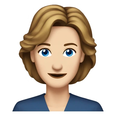 Brenda Strong with blue eyes  sticker