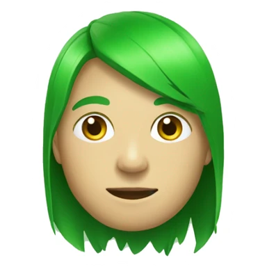 Perico verde con  cabeza azul sticker