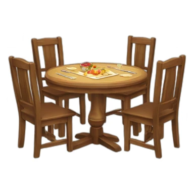 Table for 4 people . Group of Kazakhs there sticker