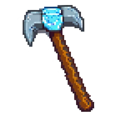 Minecraft pickaxe sticker